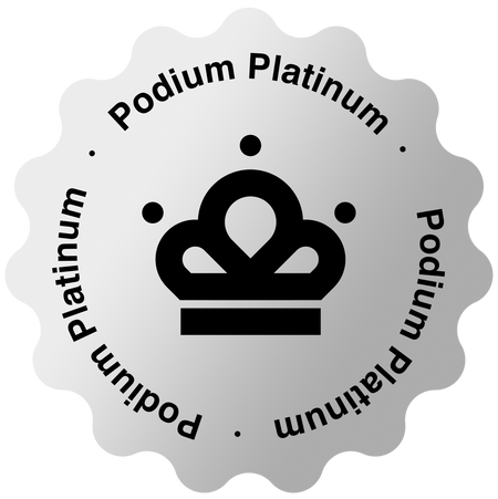 podium coffee club platinum badge