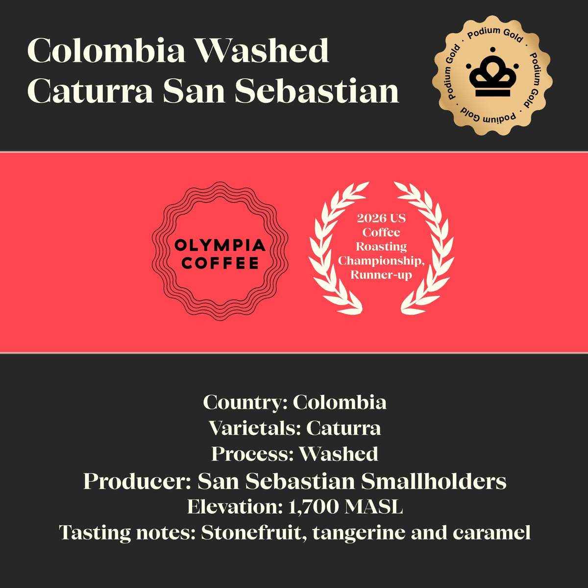 Podium Platinum Olympia Coffee