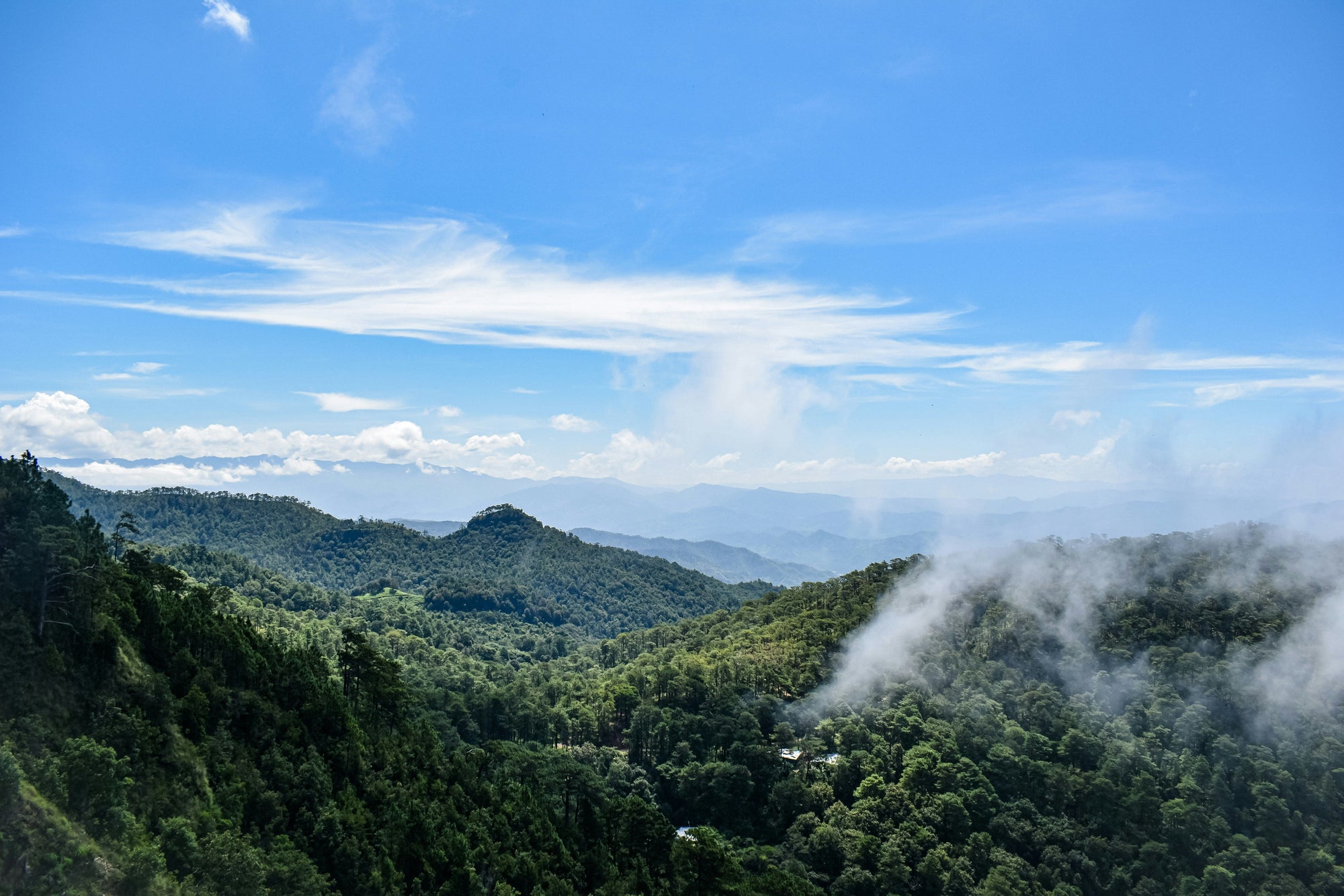El Salvador forested mountain range
