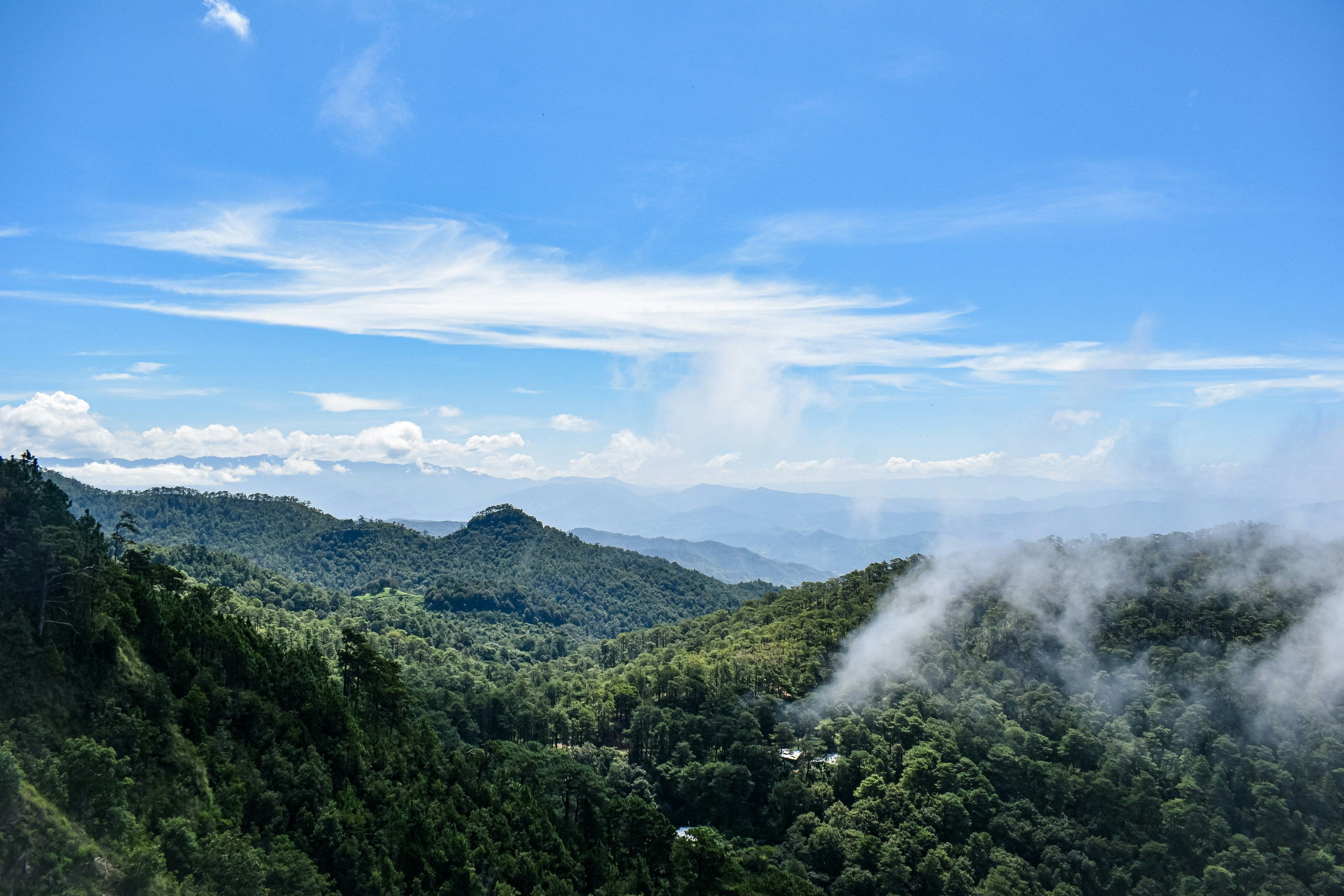 El Salvador forested mountain range