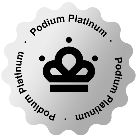 podium coffee club platinum badge